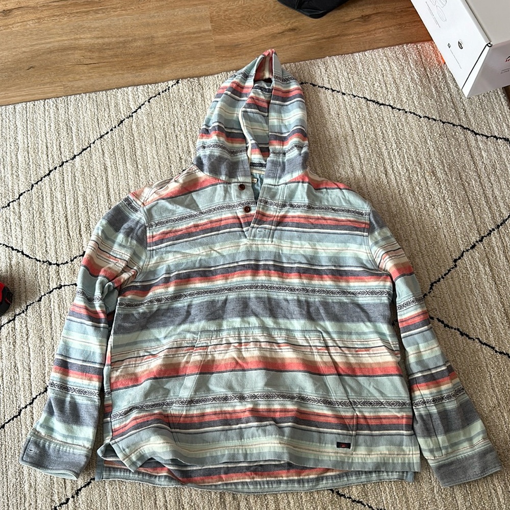 Men’s Faherty striped hoodie
